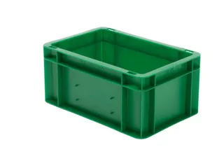 Euronorm-stapelbak 5.5l 145x300x200mm Wanden/bodem Gesloten Groen - 1