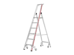 Verrijdbare Treden-Platformladder,Eenzijdig,4Verstevigde Treden