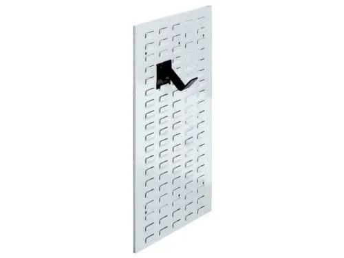 Gesleufde Plaat Staal Hxb 2000x450mm Staand Ral 7035 Lichtgrijs