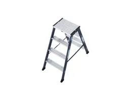 dubbele ladder,beide zijden,2x4treden,Stand H 0,4m,balk L 0,9m