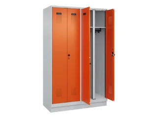 locker voor scheiding van kleding,HxBxD 1950x1200x500mm,4vak - 1
