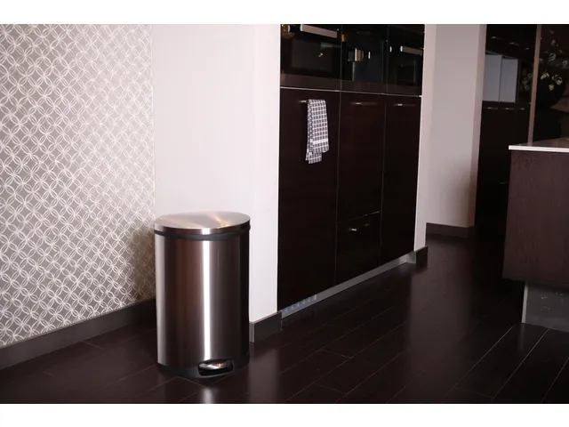 Pedaalemmer met Afvalscheiding Mat RVS 44 Liter