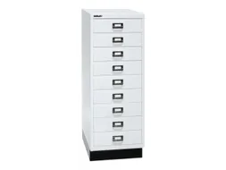 kantoor-ladekast HxBxD 940x349x432mm 9 laden romp verkeerswit staal
