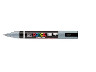 Paintmarker Uni POSCA PC-5BR brushpunt M grijs - 1