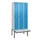 locker met bank,HxBxD 2120x900x815mm,3vak,vak B 300mm,draaigrendel