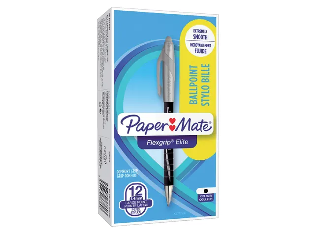 Balpen Paper Mate Flexgrip Elite breed zwart