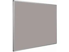 Prikbord Bulletin 90x180cm Grijs Softline Profiel 16mm