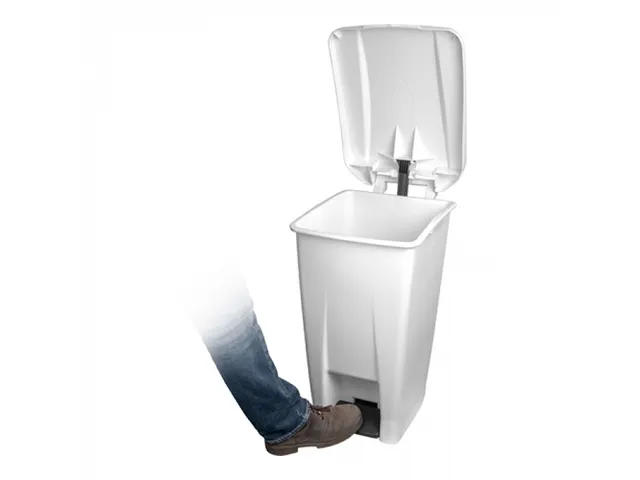 Denox Pedaalemmer met binnenemmer 60 liter Wit