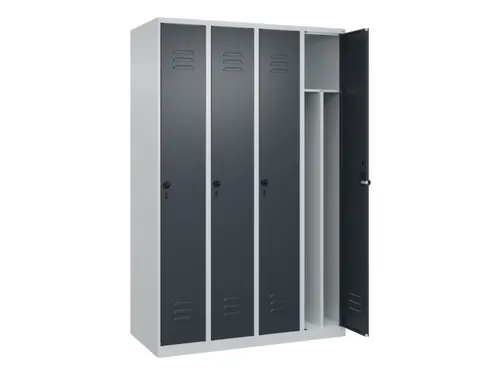 locker voor scheiding van kleding,HxBxD 1850x1200x500mm,4vak