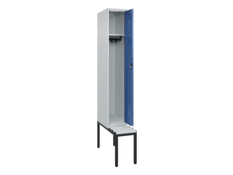 locker met bank,HxBxD 2120x300x815mm,1vak,vak B 300mm,cilinderslot