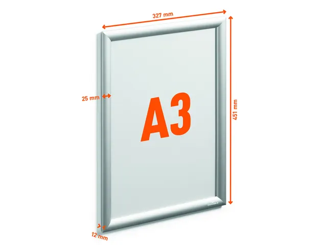 Kliklijst Durable aluminium A3 outdoor