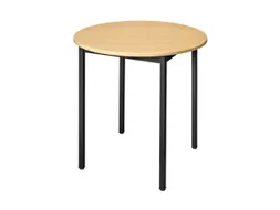 Tafel Rond 80 Cm Frame Zwart Blad Beuken