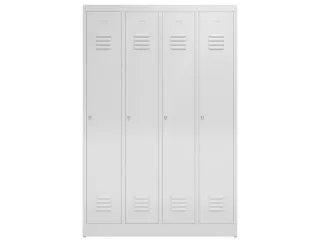 garderobekast,HxBxD 1800x1185x500mm,4vak,vak B 295mm,klink,sokkel - 2