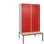 PBM-locker met bank,HxBxD 2120x1200x815mm,4vak,vak B 300mm,cil.-slot