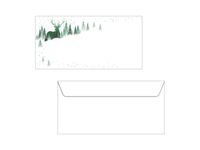 Kerst envelop Sigel Kerst Forest druk binnenin 90gr DL (110x220mm) 25s