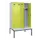 PBM-locker met bank,HxBxD 2120x1200x815mm,4vak,vak B 300mm