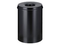 Papierbak met Vlamdover 30 liter 335mm x 47cm Zwart