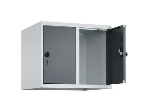 opzetkast,v. locker,2vak.,vak B 300mm,HxBxD 500x600x500mm,draaigrendel