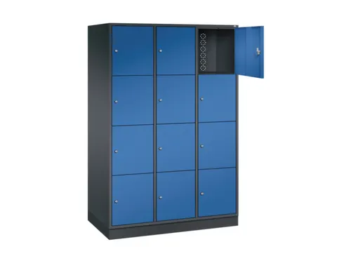 grootvolume-lockersysteem,HxBxD 1950x1220x600mm,3x4vakken,cil.-slot
