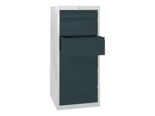 ladekast 1200x500x600mm 6laden cilinderslot RAL7035 front RAL7016 - 2