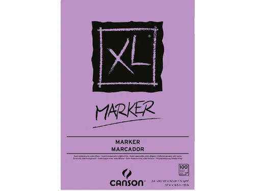 Markerpapier Canson XL Marker 100vel 70gr A3 extra wit
