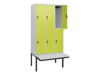 Dubbeldekse dekenkist,HxBxD 1950x900x815mm,3x2vak.,vak B 300mm - 2
