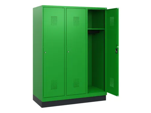 schoollocker,HxBxD 1630x1200x500mm,3vak,vak B 400mm,cil.-slot,sokkel