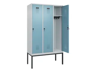 locker,HxBxD 2120x1200x500mm,3vak,vak B 400mm,draaigrendel - 1