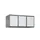 opzetkast,v. locker,3vak.,vak B 400mm,HxBxD 500x1200x500mm,vleugeldeur