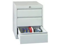 ladekast HxBxD 600x500x600mm 3laden slot RAL7035 front RAL5012