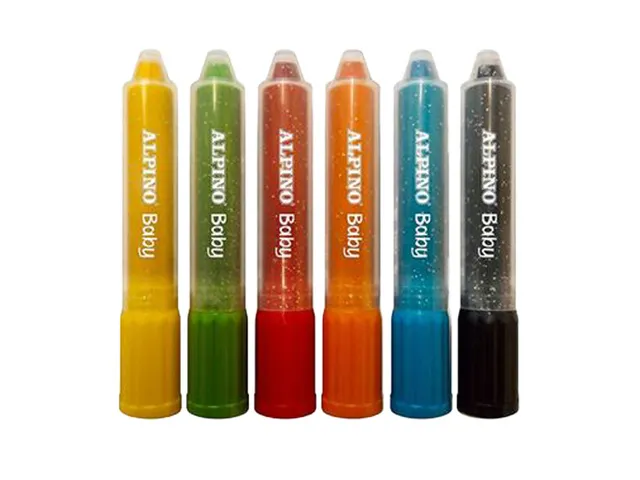 Baby verfstick set van 6 stuks