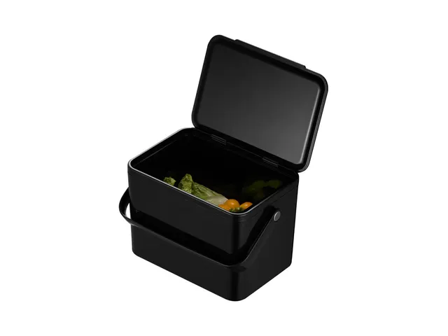 Afvalbak Deco Food Waste Caddy 4 Liter Zwart