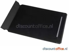 Onderlegger 40x60 cm leder Zwart