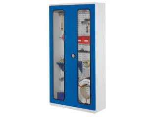 Gereedschapskast 1950x1000x410mm Cilinderslot Vensterdeuren Ral5010 - 1