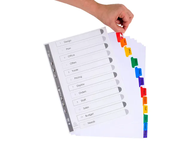 Intercal. Perso.Krea tabs carte bl A4 12P