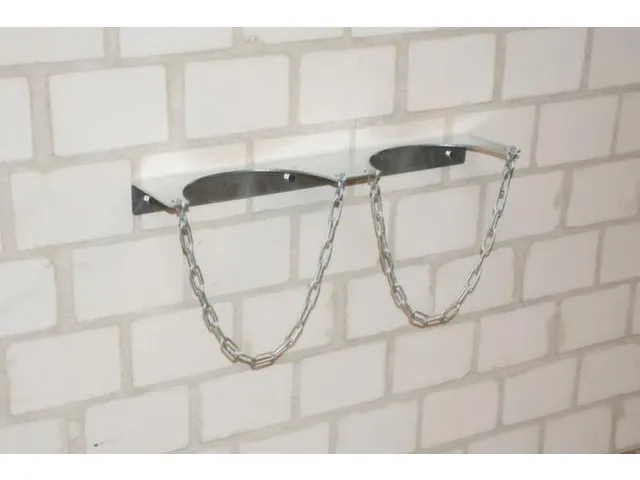 wandhouder voor gasflessen,v. 2xØ 320mm fles,HxBxD 50x780x180mm