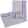geweven theedoek LxB 900mmx500mm katoen wit/blauw ruitpatroon