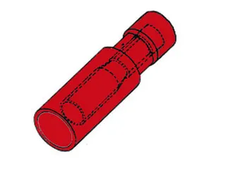 Vrouwelijke Stekkerhuls Rood - 1