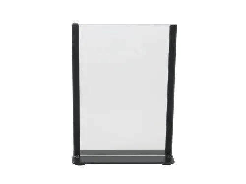 Kaarthouder Europel zwart metaal met acryl bord A5