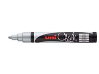 Krijtstift Uni-ball Chalk rond zilver