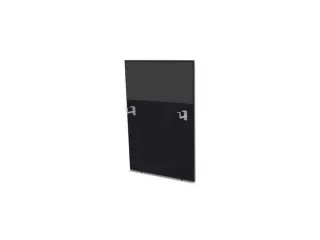 baliepaneel,v. bureau,aanbouw rechts,B 800mm,CC-zwart,BN8010-antraciet - 1
