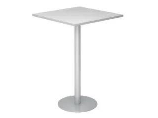 statafel,HxBxD 1116x800x800mm,vierkant,schotelvoet zilverkleurig - 1