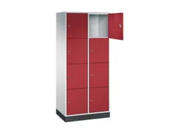 grootvolume-lockersysteem,RAL 7035/RAL 3003,HxBxD 1950x820x500mm