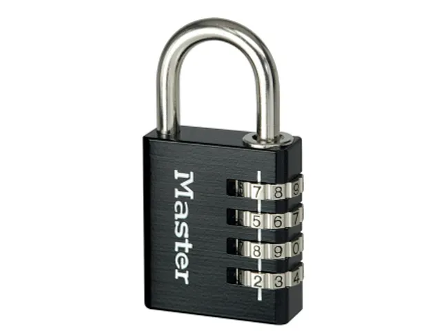 Cadenas Master Lock à combinaison aluminium + clé principale 40mm