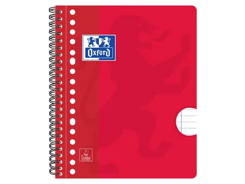 Collegeblok Oxford School A5+ 17-gaats 80vel assorti