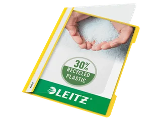 Snelhechter Leitz 4191 standaard A4 geel 30% gerecycled plastic - 1