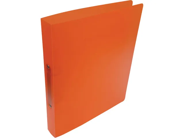 Ringmap voor ft A4, uit PP 2 ringen van 25mm transparant Oranje