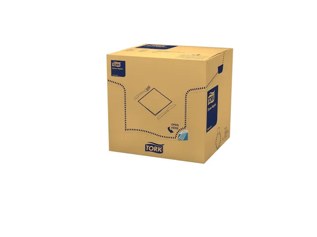 Serviette Tork Dinner 477906 Advanced Pli 1/4 Bleu-vert 39x39cm