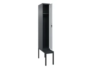 locker met bank,HxBxD 2120x300x815mm,1vak,vak B 300mm,cilinderslot - 1
