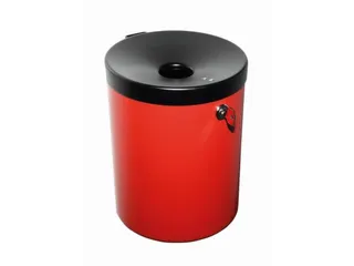 wandasbak,HxØ 250x180mm,romp staal,romp rood - 2